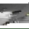 Mexen Next L параван за вана единичен 70 x 150 cm, ивици, матов никел - 895-070-000-03-09-97