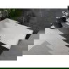 Mexen Nita свободностояща вана 170 x 80 см, бяла/черна, преливна gun gray четкана - 52091708075-66