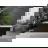 Mexen Nita свободностояща вана 170 x 80 см, бяла/черна, преливна gun gray четкана - 52091708075-66
