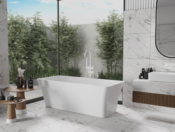 Mexen Tonia свободно стояща вана 170 x 75 cm, бяла, бял преливник - 52171707500-20