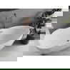 Mexen Eos свободно стояща вана 150 x 75 см, бяла, с преливник розово злато - 52471507500-60