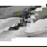Mexen Eos вана свободностояща 170 x 75 см, бяла, преливник злато - 52471707500-50