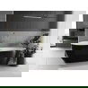 Mexen Eos свободностояща вана 170 x 75 см, бяла/черна, златен преливник - 52471707575-50