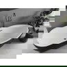 Mexen Eos вана свободностояща 150 x 75 см, бяла/черна, отвор за преливник в gun gray с четкане - 52471507575-66