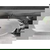 Металната вана Mexen Eos, свободностояща, 150 x 75 см, бяла/черна, отводняване gun metal - 52471507575-95