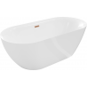 Mexen Roxy самостоятелна вана 170 x 80 см, бяла, преливане четкана мед - 51201708000-65