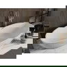 Mexen Bilbao самостоятелна вана 180 x 90 см, бяла, златист brushed отвод - 51311809000-55