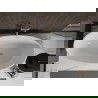 Mexen Bilbao самостоятелна вана 180 x 90 см, бяла, златист brushed отвод - 51311809000-55