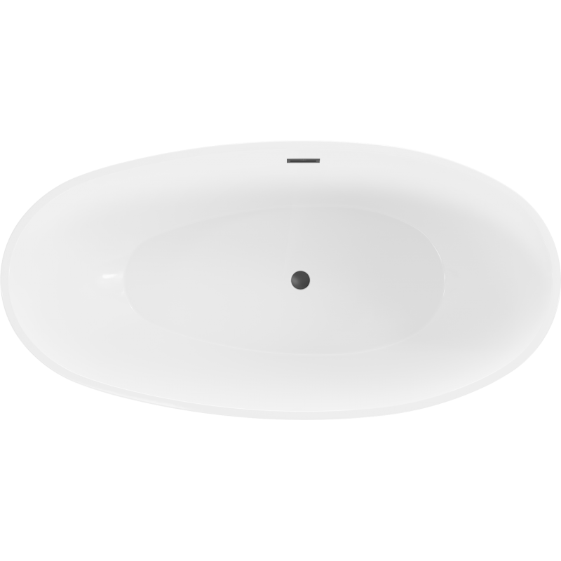 Mexen Bilbao свободностояща вана 180 x 90 cm, бяла, преливник черен - 51311809000-70