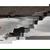 Mexen Bilbao свободностояща вана 180 x 90 см, бяла, оттичане gun gray четкано - 51311809000-66