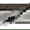 Mexen Bilbao вана свободностояща 180 x 90 см, бяла, изливник никел четкан - 51311809000-97