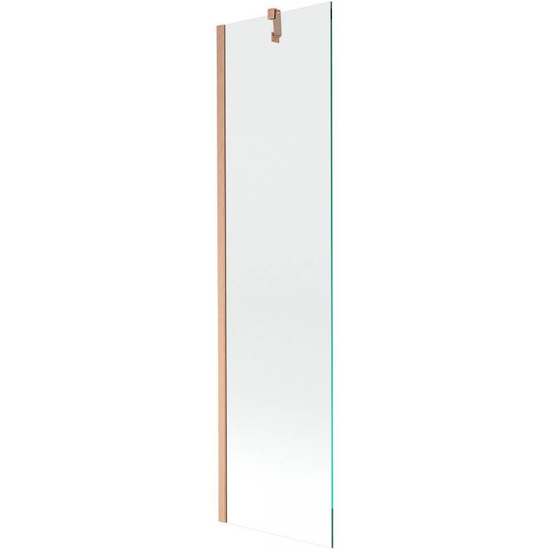 Mexen Next душ параван 1-крилен 50 x 150 см, прозрачен, четкана мед - 895-050-000-00-00-65