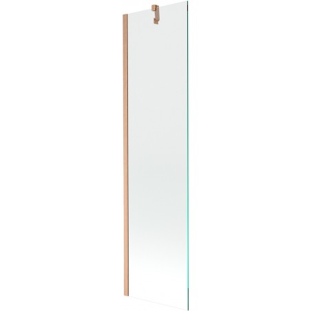 Mexen Next душ параван 1-крилен 50 x 150 см, прозрачен, четкана мед - 895-050-000-00-00-65