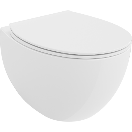 Mexen Egg без бордюр WC с дъска slim, дуропласт, бял гланц - 30245000