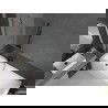 Mexen Next параван за вана 1-крилен 50 x 150 см, прозрачен, четкан gun gray - 895-050-000-00-00-66