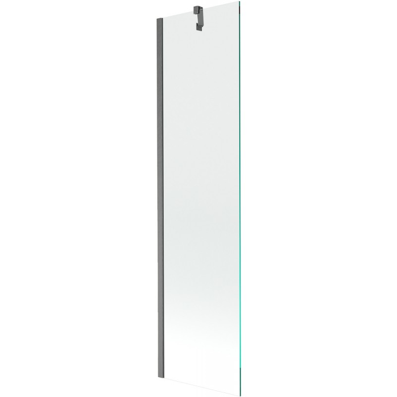 Mexen Next параван за вана с едно крило 50 x 150 cm, прозрачен, четкано тъмно сиво - 895-050-000-00-00-66