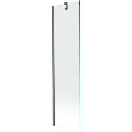 Mexen Next параван за вана с едно крило 50 x 150 cm, прозрачен, четкано тъмно сиво - 895-050-000-00-00-66