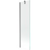 Mexen Next параван за вана с едно крило 50 x 150 cm, прозрачен, четкано тъмно сиво - 895-050-000-00-00-66