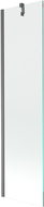 Mexen Next параван за вана с едно крило 50 x 150 cm, прозрачен, четкано тъмно сиво - 895-050-000-00-00-66