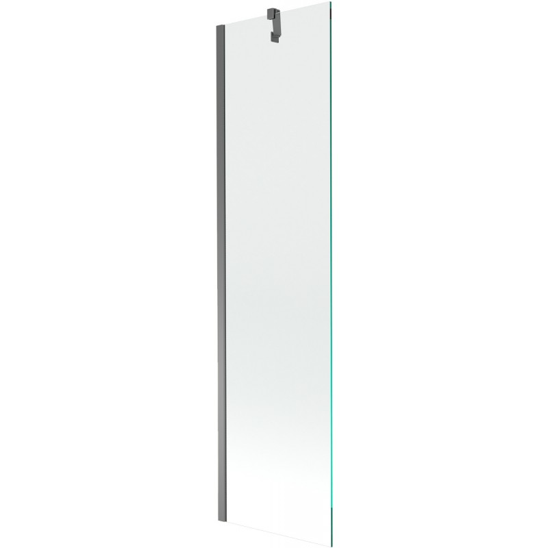 Mexen Next душ-преграда 1-крило 50 x 150 см, прозрачно, Gun Metal - 895-050-000-00-00-95