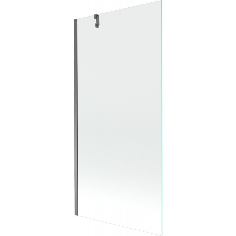 Mexen Next еднокрилен параван за вана 90 x 150 см, прозрачен, gun metal - 895-090-000-00-00-95