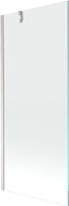 Mexen Next сгъваем параван за вана 1-крилов 80 x 150 см, прозрачен, матиран никел - 895-080-000-00-00-97