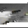 Mexen Next душ параван 1-крилен 60 x 150 см, райе, златисто четкан - 895-060-000-00-09-55