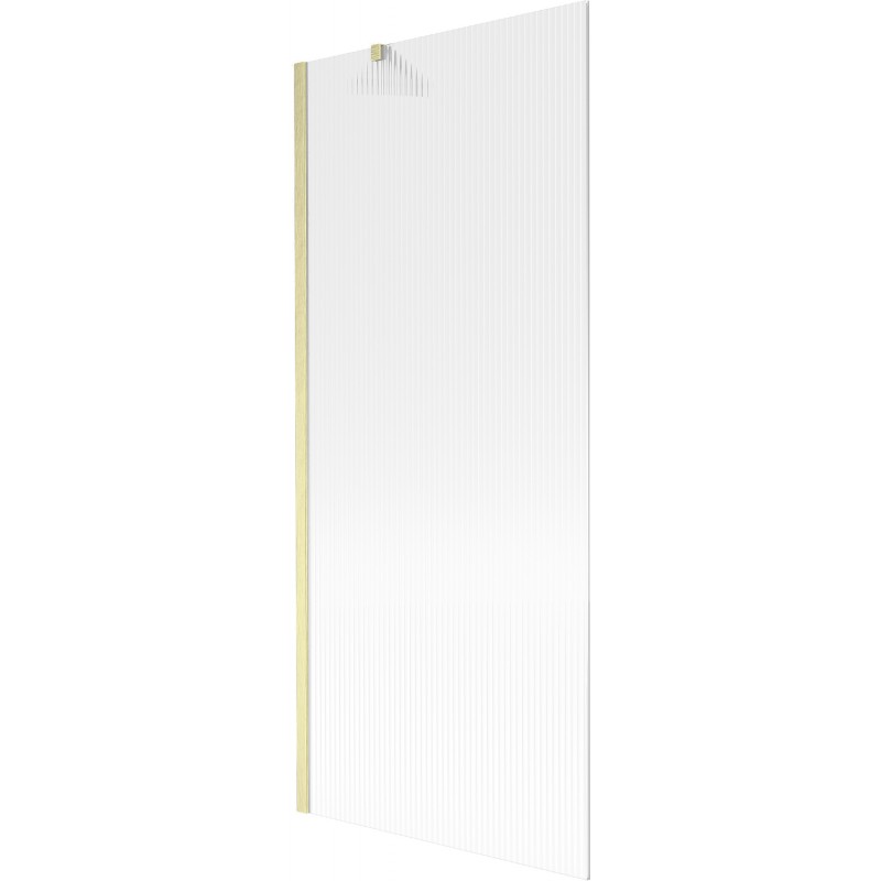 Mexen Next параван за вана 1-крилен 80 x 150 см, райе, златист мат - 895-080-000-00-09-55