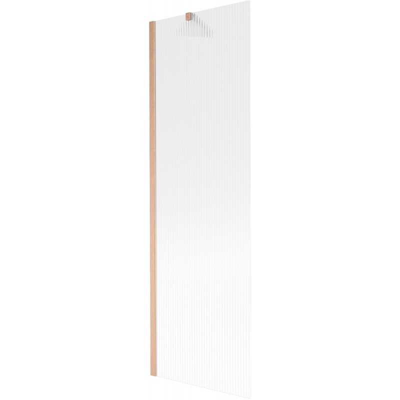 Mexen Next параван за вана 1-крилен 60 x 150 cm, райета, матирана мед - 895-060-000-00-09-65