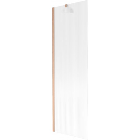 Mexen Next параван за вана 1-крилен 60 x 150 cm, райета, матирана мед - 895-060-000-00-09-65