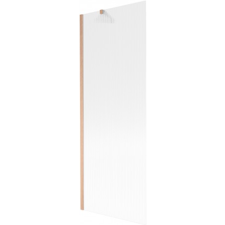 Mexen Next параван за вана с 1 крило 70 x 150 см, райета, матирана мед - 895-070-000-00-09-65