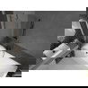 Mexen Next параван за вана 1-крилен 50 x 150 см, райета, gun gray четкан - 895-050-000-00-09-66