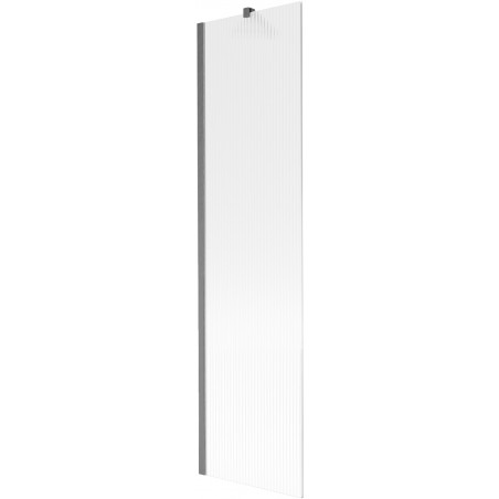 Mexen Next преграда за вана 1-крилна 50 x 150 см, райета, четка в цвят gun gray - 895-050-000-00-09-66