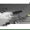 Mexen Next параван за вана 1-крило 70 x 150 cm, ивици, четкан gun gray - 895-070-000-00-09-66