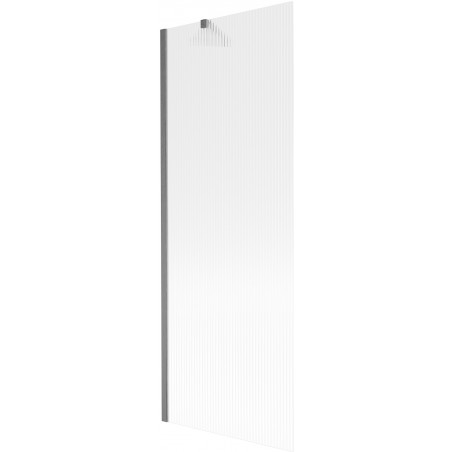 Mexen Next параван за вана с едно крило 70 x 150 см, ивици, пистолетно сив матиран - 895-070-000-00-09-66