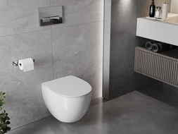Mexen Egg без бордюр WC с дъска slim, дуропласт, бял гланц - 30245000
