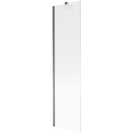 Mexen Next параван за вана, еднокрилен 50 x 150 см, ивици, пистолетен метал - 895-050-000-00-09-95