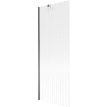 Mexen Next параван за вана с 1 крило 70 x 150 см, ивици, gun metal - 895-070-000-00-09-95