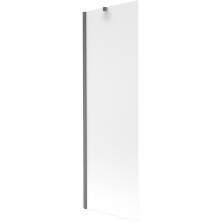 Mexen Next параван за вана с 1 крило 60 x 150 cm, скреж, четкано сиво оръжие - 895-060-000-00-30-66