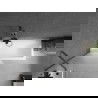 Mexen Next параван за вана 1-крилов 80 x 150 см, мразовит, четка Gun Gray - 895-080-000-00-30-66