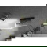 Mexen Next параван за вана, 1-крилен 80 x 150 см, графит, златисто матово - 895-080-000-00-40-55