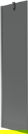 Mexen Next параван за вана с 1 крило 50 x 150 cm, графит, gun metal - 895-050-000-00-40-95