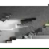 Мексен Next стъклена преграда 1-крилова 80 x 150 см, графит, четкан никел - 895-080-000-00-40-97