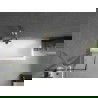 Mexen Next параван за вана 1-крилен 50 x 150 см, черен модел, златист четкан - 895-050-000-00-70-55