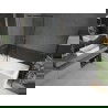 Mexen Next параван за баня с едно крило 90 x 150 см, черен десен, златисто четкан - 895-090-000-00-70-55