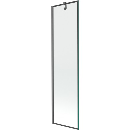 Mexen Next параван за вана с 1 крило 50 x 150 см, черна рамка, изчеткан gun gray - 895-050-000-00-70-66