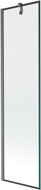 Mexen Next параван за вана с 1 крило 50 x 150 см, черна рамка, изчеткан gun gray - 895-050-000-00-70-66