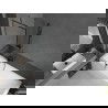 Mexen Next параван за вана 1-крилен 60 x 150 см, черен мотив, четка Gun gray - 895-060-000-00-70-66