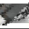 Mexen Next параван за баня с едно крило 80 x 150 см, черен шарка, четка gun gray - 895-080-000-00-70-66