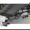 Mexen Next единичен параван за вана 100 x 150 см, черен мотив, четкана gun gray - 895-100-000-00-70-66